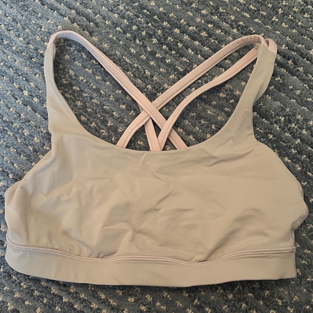 Lululemon Women's Cross-Back Sports Bra - Tan